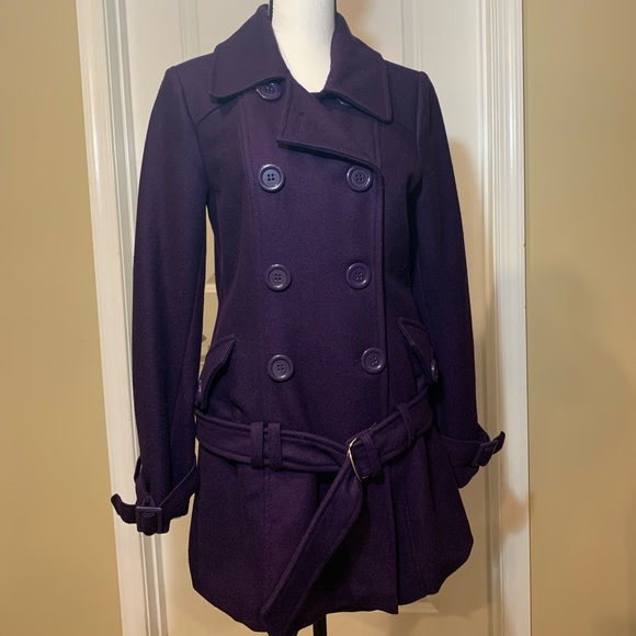 Delia’s Women’s Wool Double Breasted Belted Coat M - Picture 1 of 3